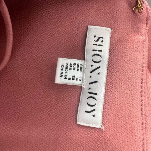 Shona Joy nwot LUXE COCKTAIL FRILL DRESS - ROSE - Picture 10 of 13